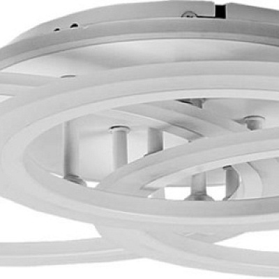 Светодиодная диммируемая люстра GLANZEN LED-0090-ROUND-white с пультом управления