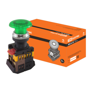 Кнопка AEAL-22 Грибок с фикс. красн. 220В TDM