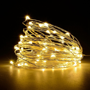 Гирлянда светод. "Роса100" 100 Led, 10м, 3000К,3*АА TDM