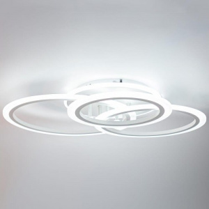 Светодиодная диммируемая люстра GLANZEN LED-0130-ROUND-white с пультом управления