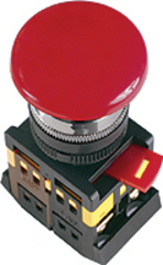 Кнопка AEAL-22 Грибок с фикс. красн. 220В TDM