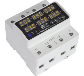 Реле напряжения трехфазное RUCELF SRW-3F63A