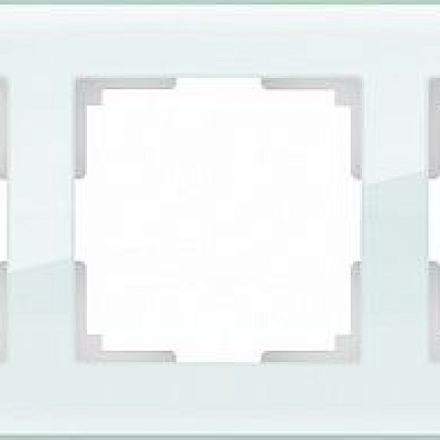 Werkel WL01-Frame-03 / Рамка на 3 поста (натуральное стекло) Серия Favorit